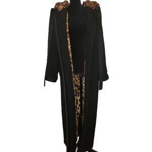 SOLD 100% Authentic Runway Luxury Designer Leopard Print Hooded Coat